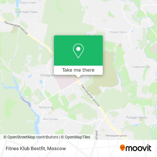 Fitnes Klub Bestfit map