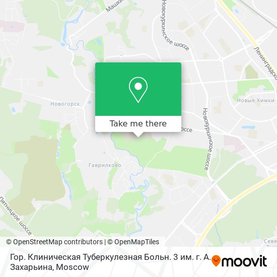 Гор. Клиническая Туберкулезная Больн. 3 им. г. А. Захарьина map