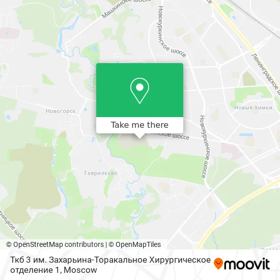 Ткб 3 им. Захарьина-Торакальное Хирургическое отделение 1 map