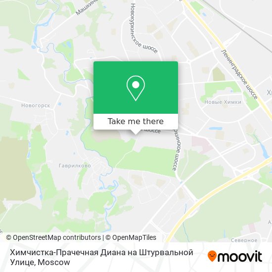 Химчистка-Прачечная Диана на Штурвальной Улице map