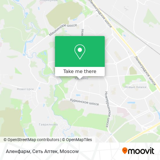 Аленфарм, Сеть Аптек map