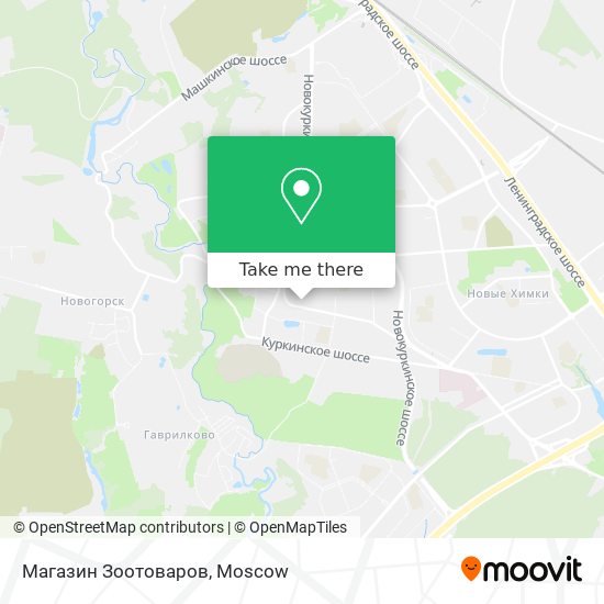 Магазин Зоотоваров map