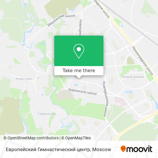 Европейский Гимнастический центр map