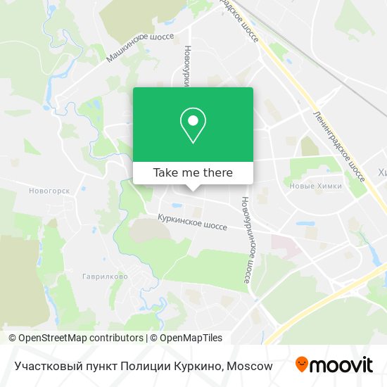 Участковый пункт Полиции Куркино map