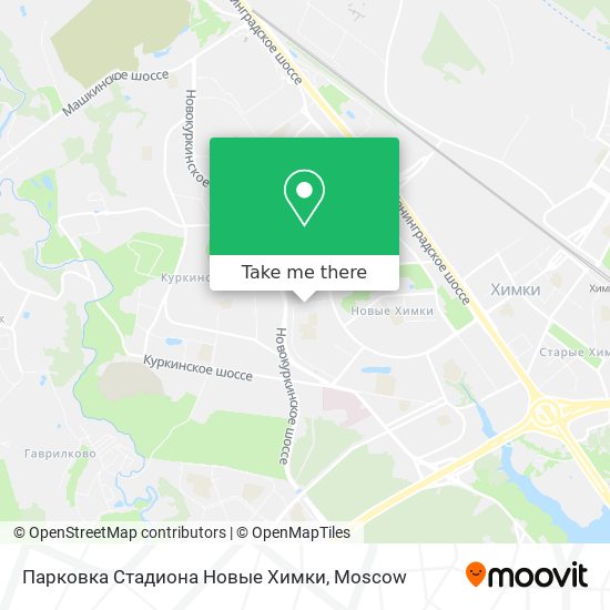 Парковка Стадиона Новые Химки map