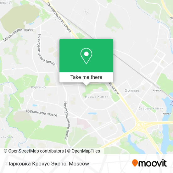 Парковка Крокус Экспо map