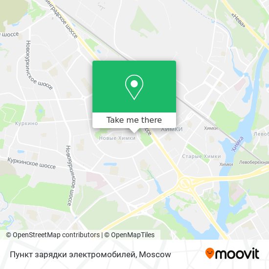 Пункт зарядки электромобилей map