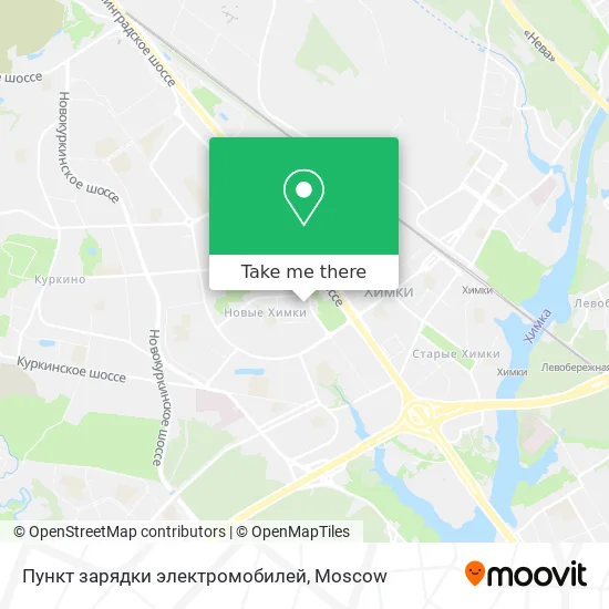 Пункт зарядки электромобилей map
