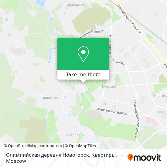 Олимпийская деревня Новогорск. Квартиры map
