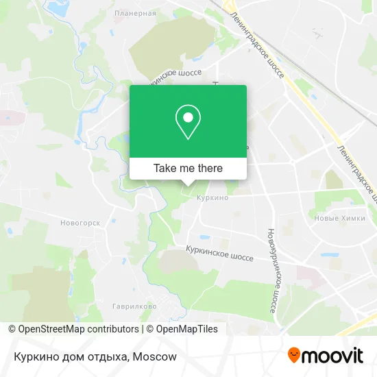 Куркино дом отдыха map