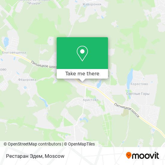 Рестаран Эдем map