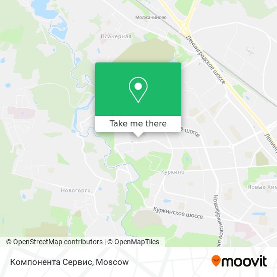 Компонента Сервис map