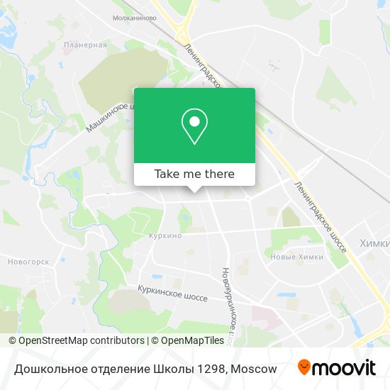 Дошкольное отделение Школы 1298 map