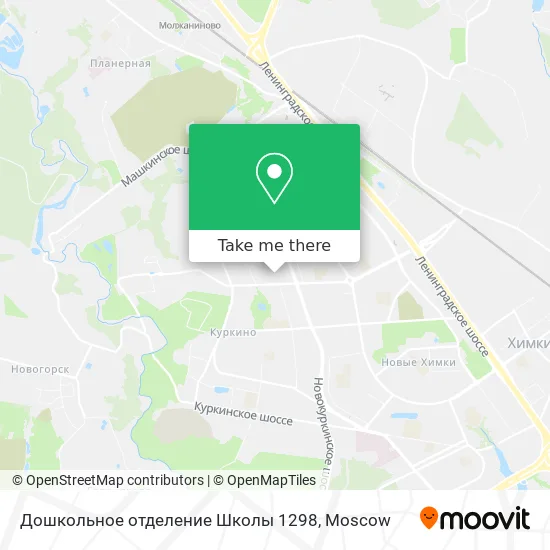 Дошкольное отделение Школы 1298 map
