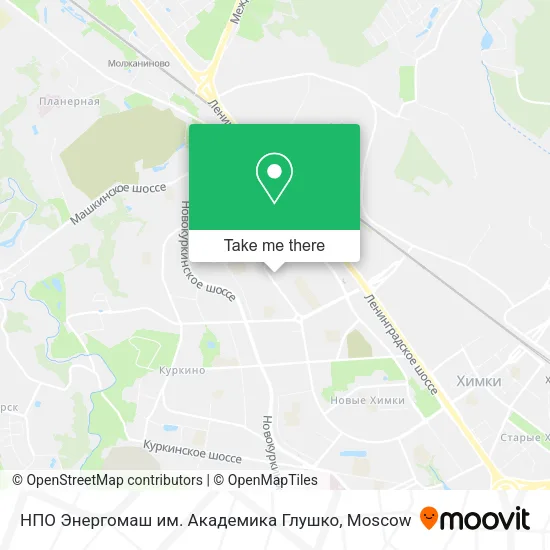 НПО Энергомаш им. Академика Глушко map