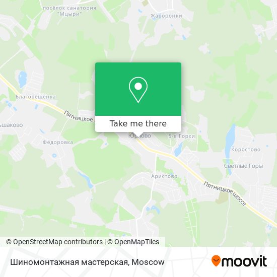 Шиномонтажная мастерская map