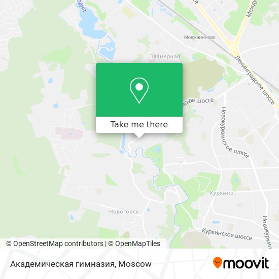 Академическая гимназия map