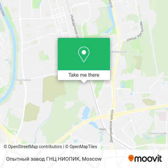 Опытный завод ГНЦ НИОПИК map