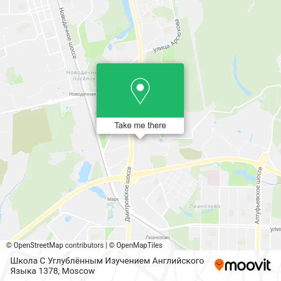 Школа С Углублённым Изучением Английского Языка 1378 map