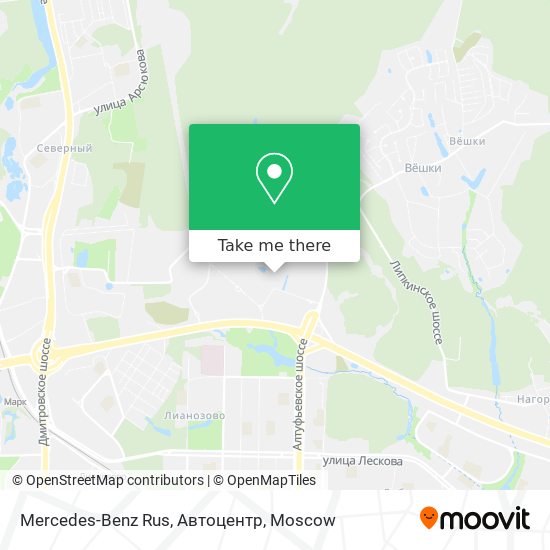 Mercedes-Benz Rus, Автоцентр map