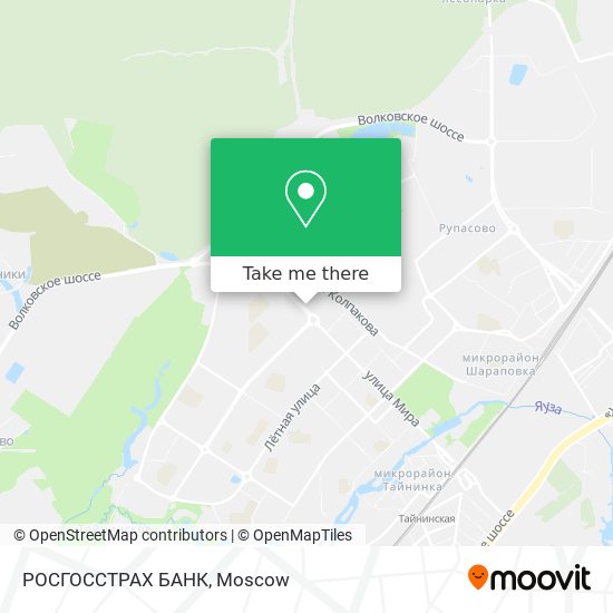 РОСГОССТРАХ БАНК map