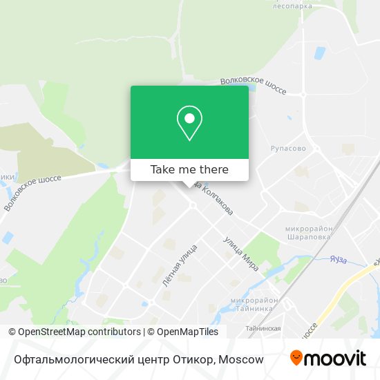 Офтальмологический центр Отикор map