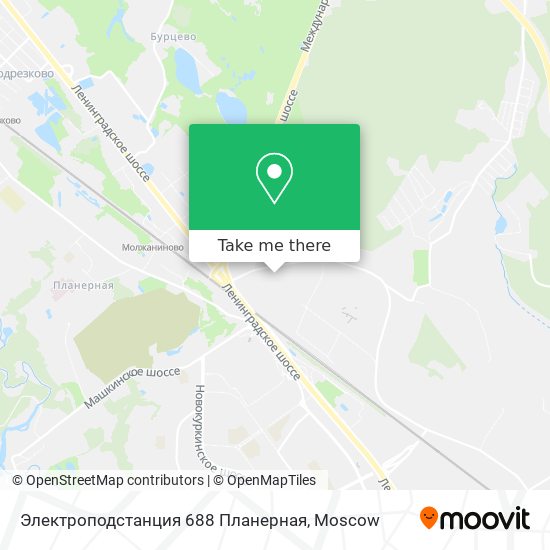 Электроподстанция 688 Планерная map