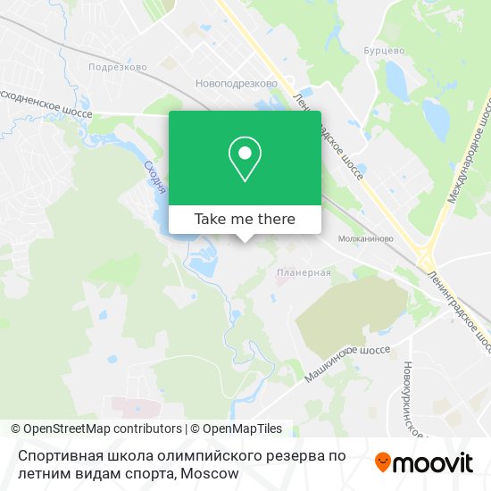 Спортивная школа олимпийского резерва по летним видам спорта map