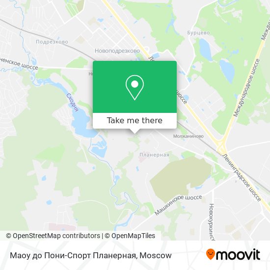 Маоу до Пони-Спорт Планерная map
