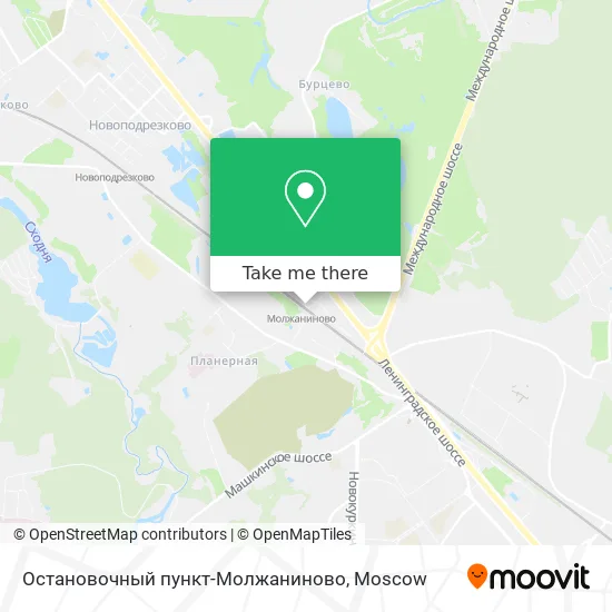 Остановочный пункт-Молжаниново map