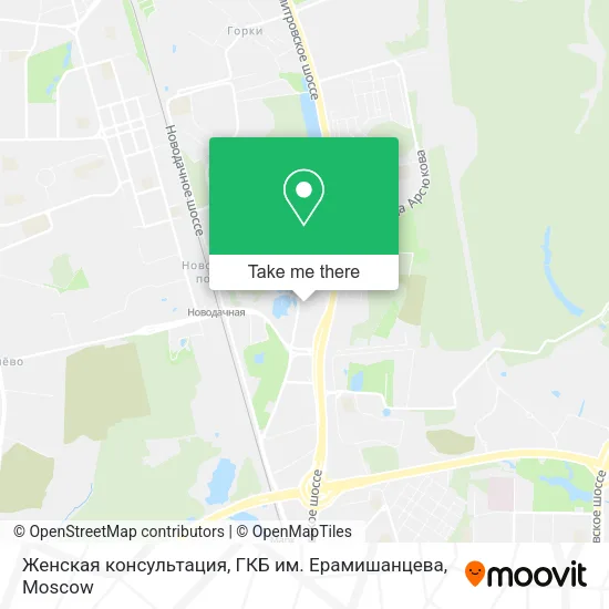 Женская консультация, ГКБ им. Ерамишанцева map