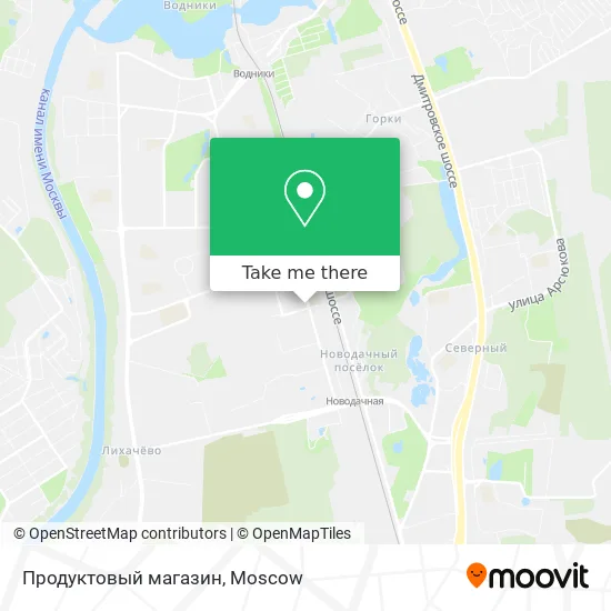 Продуктовый магазин map