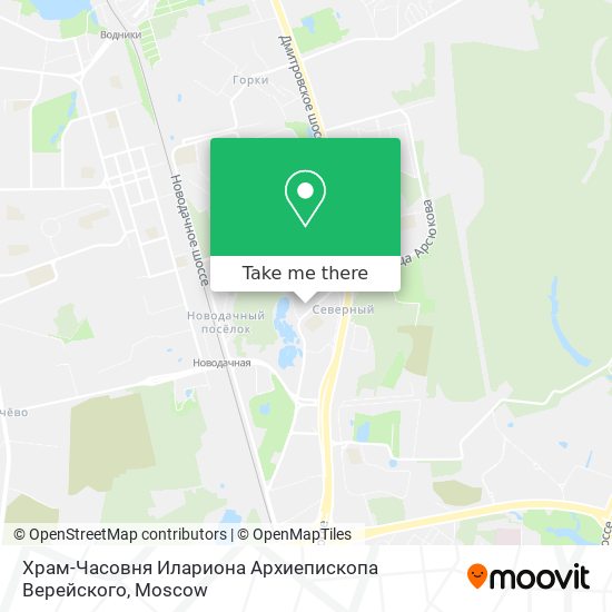 Храм-Часовня Илариона Архиепископа Верейского map