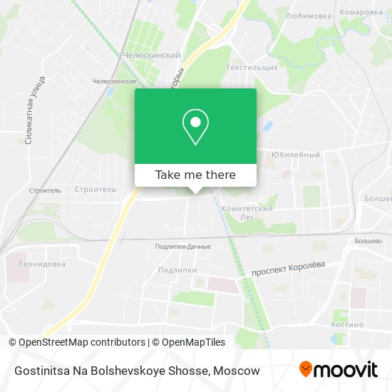 Gostinitsa Na Bolshevskoye Shosse map