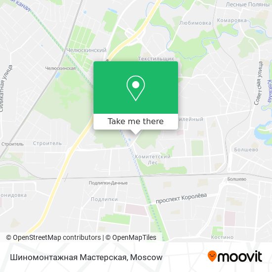 Шиномонтажная Мастерская map