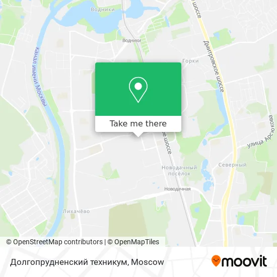 Долгопрудненский техникум map
