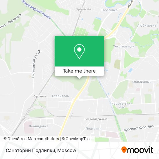 Санаторий Подлипки map