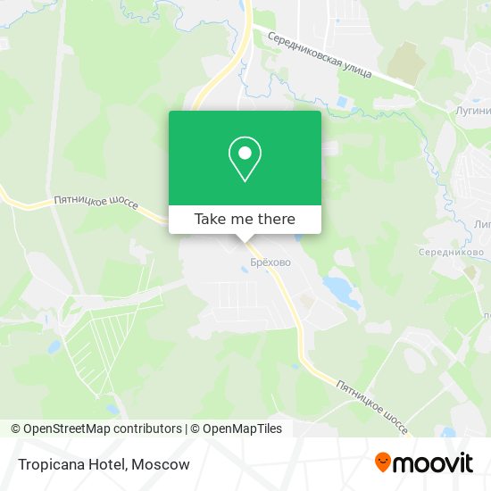 Tropicana Hotel map