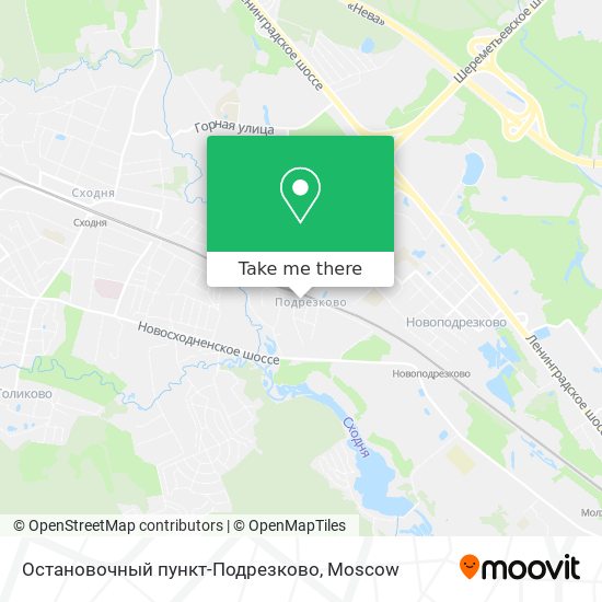 Остановочный пункт-Подрезково map