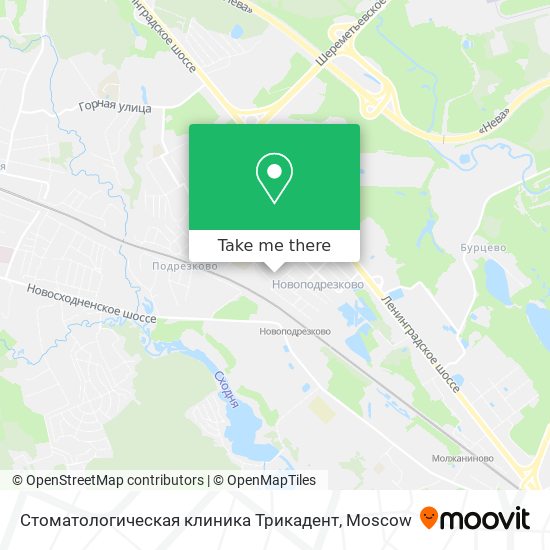 Стоматологическая клиника Трикадент map