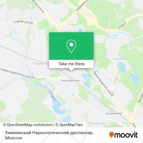 Химкинский Наркологический диспансер map