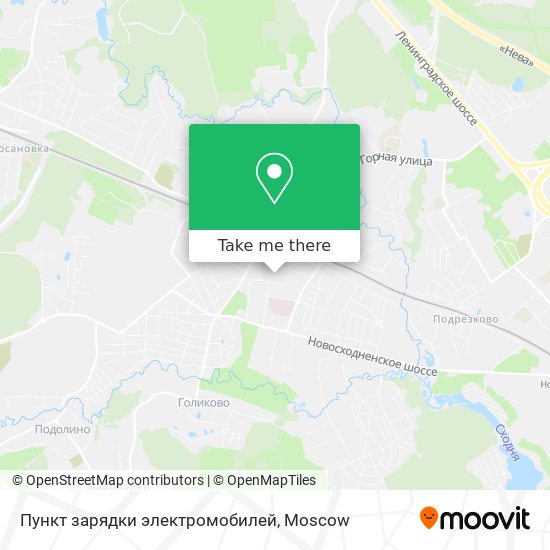 Пункт зарядки электромобилей map