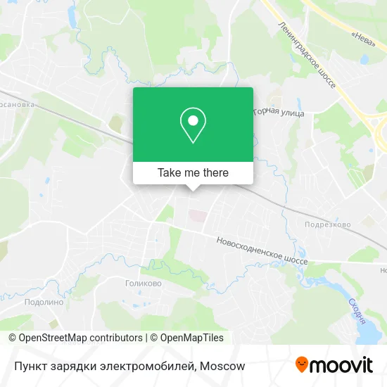 Пункт зарядки электромобилей map