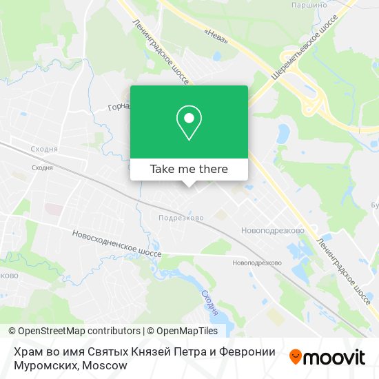 Храм во имя Святых Князей Петра и Февронии Муромских map