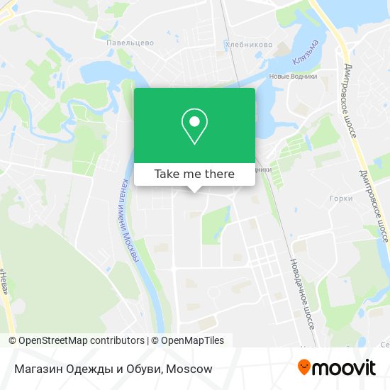 Магазин Одежды и Обуви map