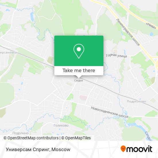 Универсам Спринг map