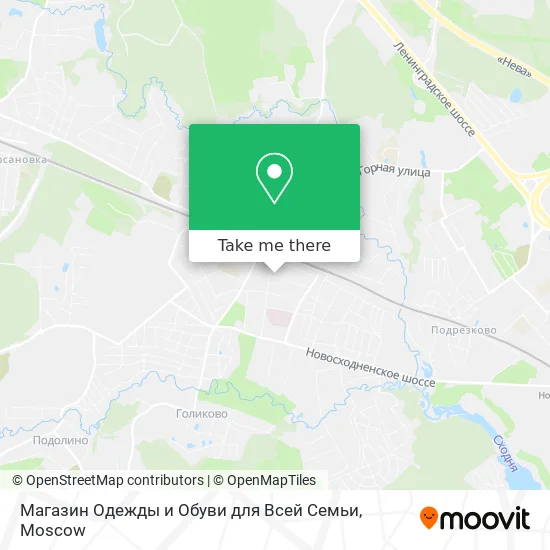 Магазин Одежды и Обуви для Всей Семьи map