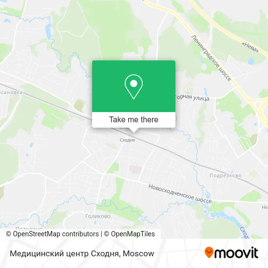 Медицинский центр Сходня map