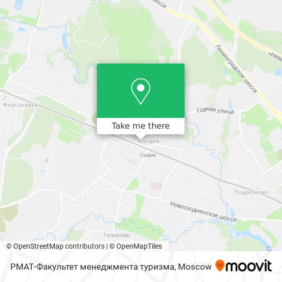 РМАТ-Факультет менеджмента туризма map