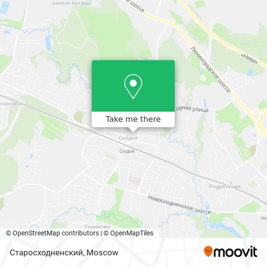 Старосходненский map